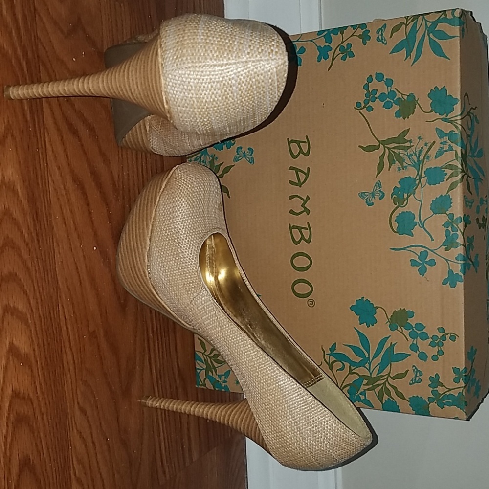 Tan pumps